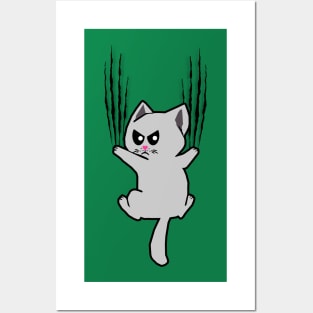 Kitty Scratch Posters and Art